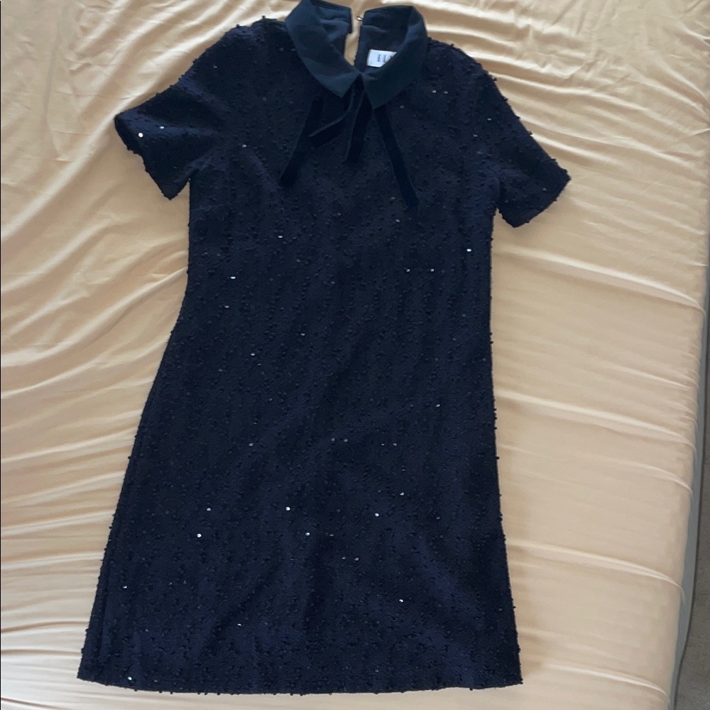 Elegant Black Sequin Dress